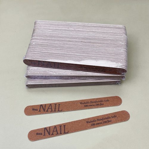 50Pcs Straight Shaped Nail Polishing Files For Nail Art 100/180 Grade Nail Sanding Block File Nail Buffer Board Emery Board For Home Salon
