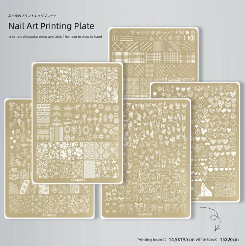 1pcs Stainless Steel Nail Art Stamping Plates Set DIY Nail Stamping Templates With Butterflies, Butterflies, Roses,Line,Cartoon Pattern Designs Unscented Manicure Print Tools For Nail Art Designs