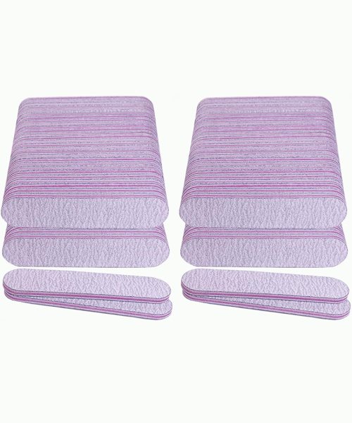 Professional Small Nail File - 3.6 Inch Double Sided Emery Boards for Acrylic & Natural Nails